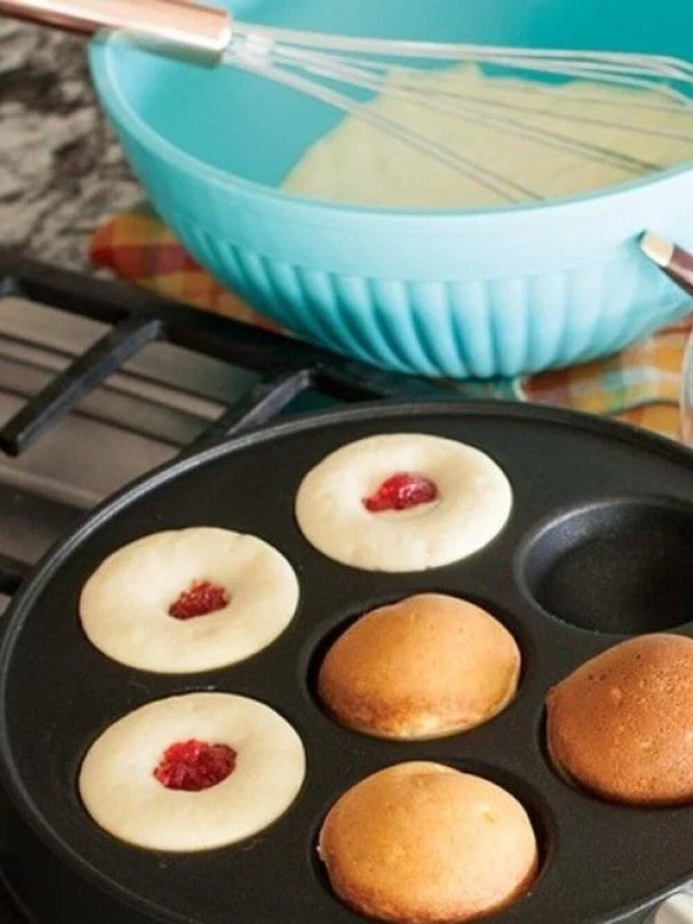 Nordic Ware Filled Pancake Pan.  Ebelskiver Pan Nordicware Nonstick